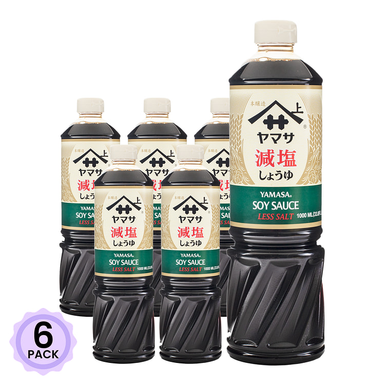Yamasa 少盐酱油 33.8 液盎司*6 包