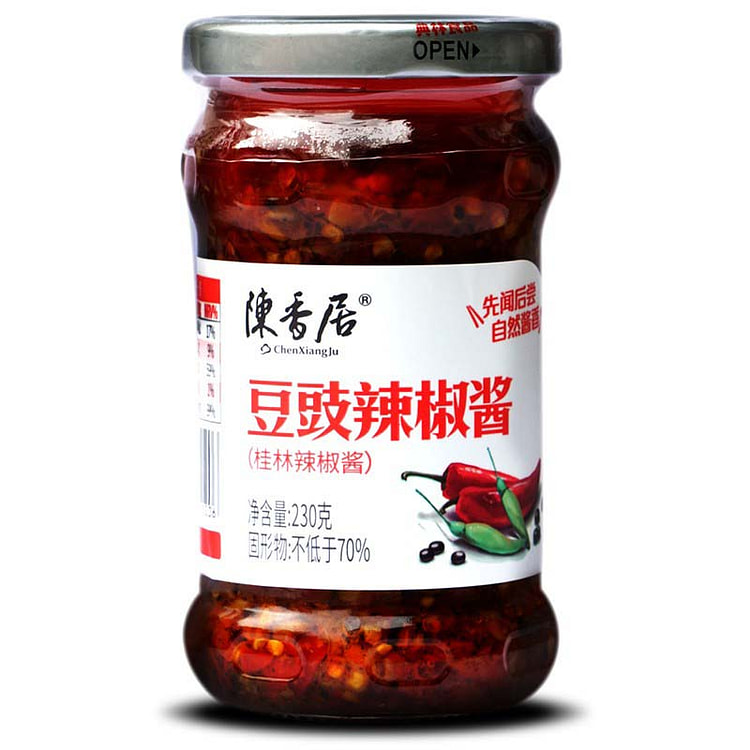 陈香居下饭菜豆豉辣椒酱230克*1瓶