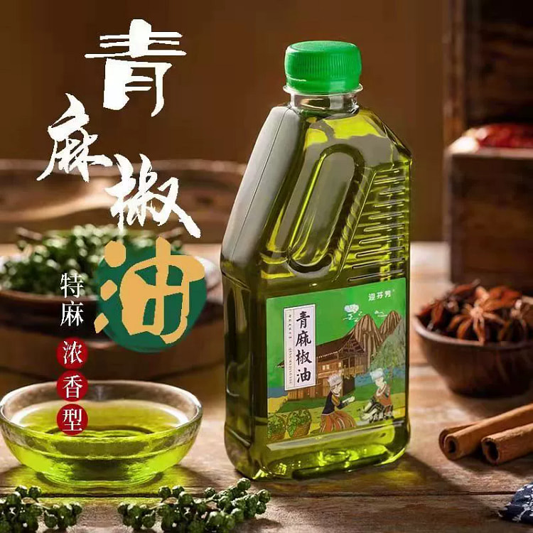 迎芬芳 青麻椒油400ml*1桶 四川特产米线凉拌花椒藤椒油