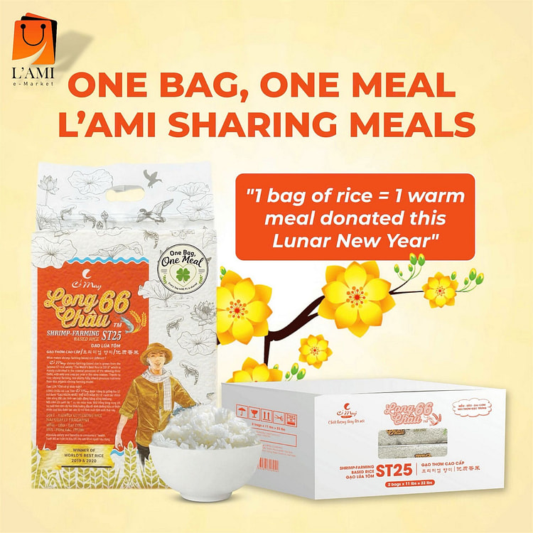 Premium ST25 White Rice - Gao Lua Tom Thuong Hang 176 oz