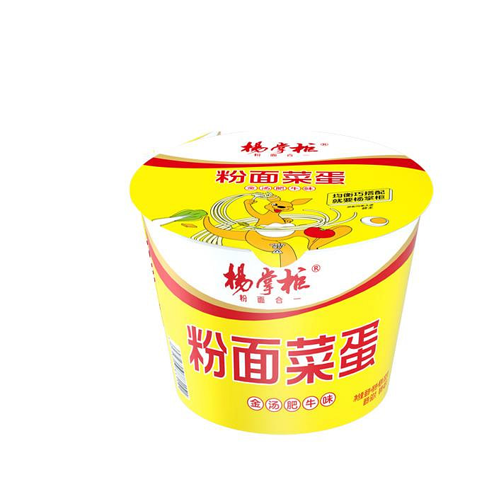 杨掌柜 粉面菜蛋金汤肥牛味183g*1桶