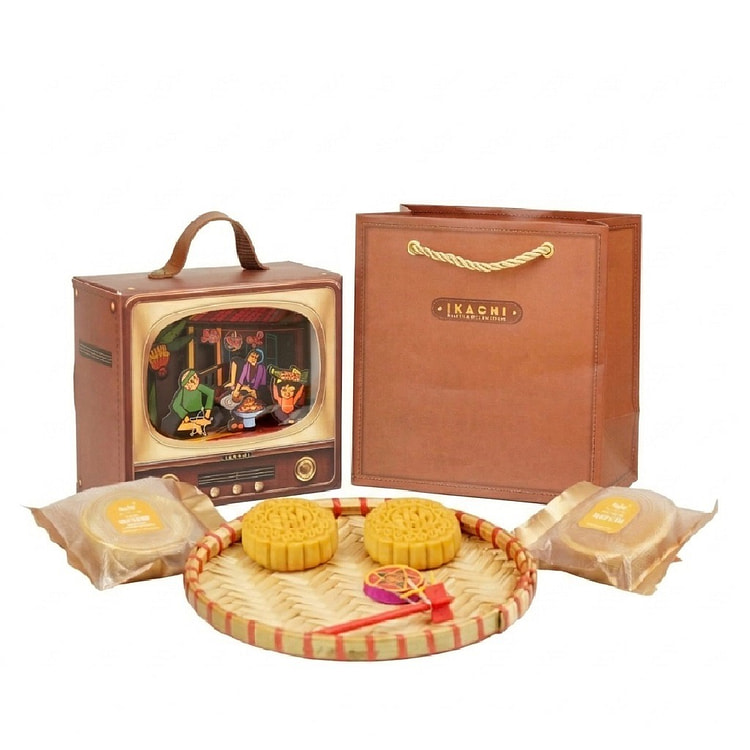 Ikachi Tiny TV Mooncake Baking Premium Mooncake 214 g