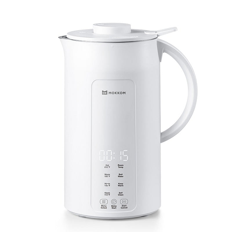 MOKKOM 1.25L Automatic Soy Milk Maker - White 1 each