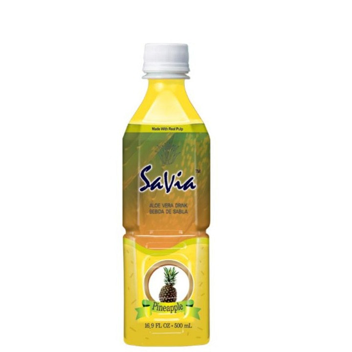 Savia Aloe Vera Drink Pineapple 16.9oz 12 case