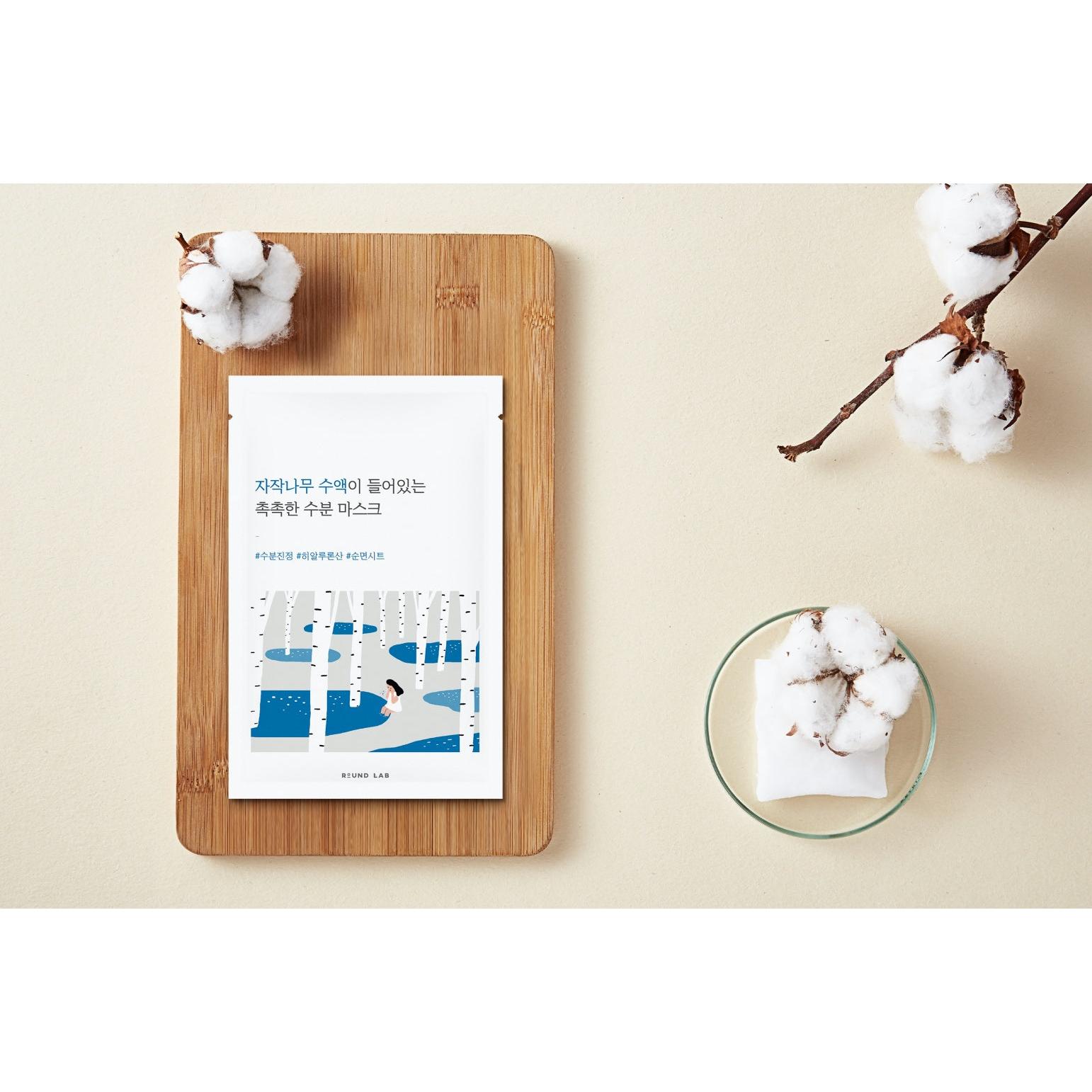 ROUND LAB - Birch Juice Moisturizing Mask (10ea) 15 盎司