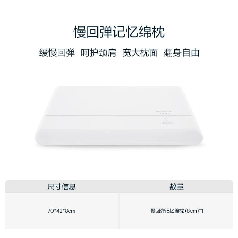 Atourplanet memory foam pillow 8cm 1 カウント