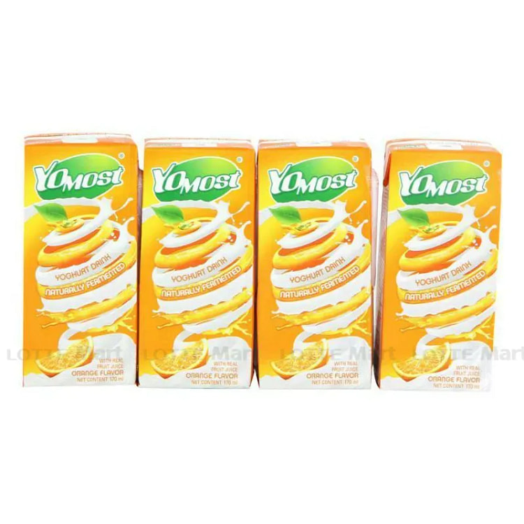 Yomost 橙味饮用酸奶 170m (4 包)