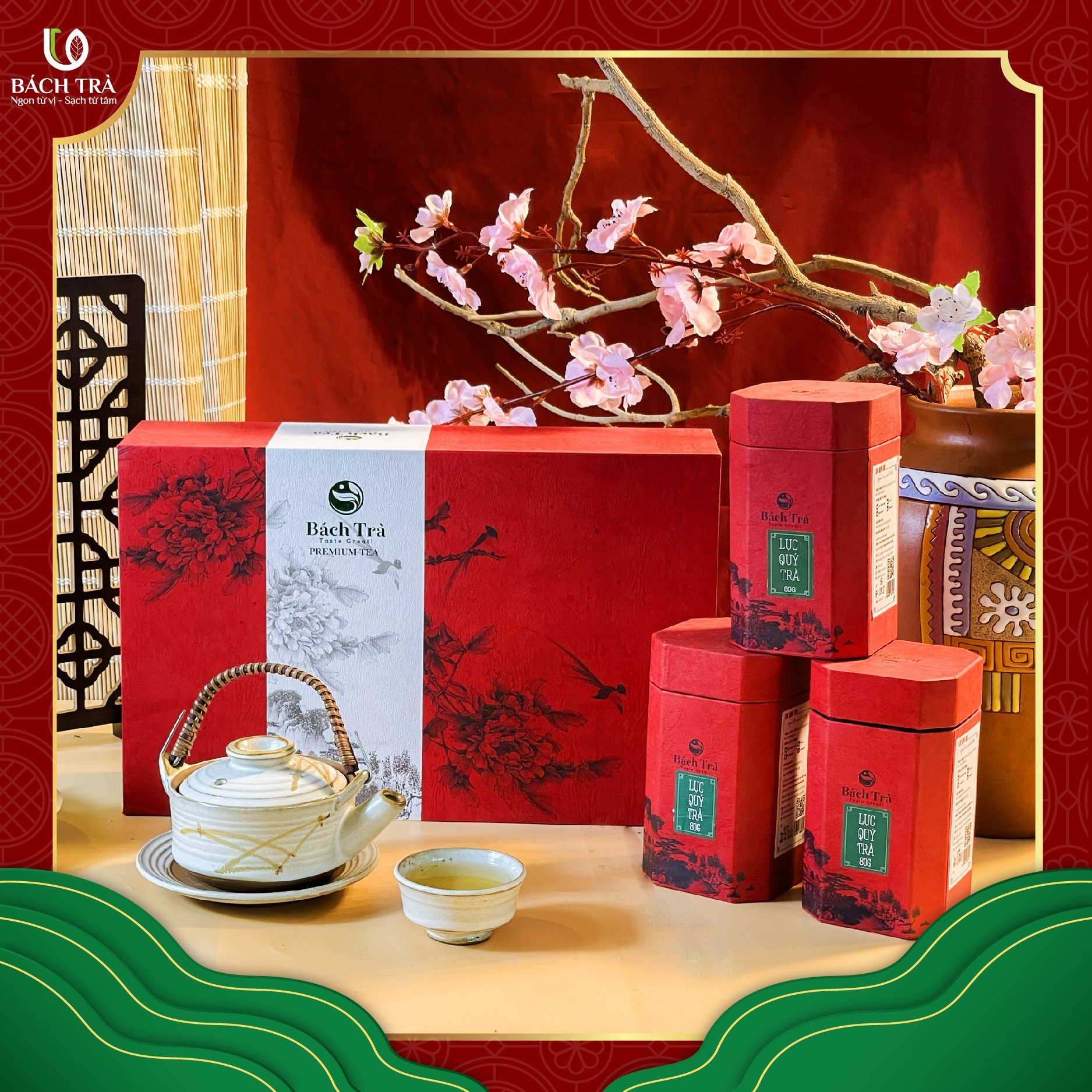 Lunar New Year-SET SPECIAL GREEN TEA 240 グラム