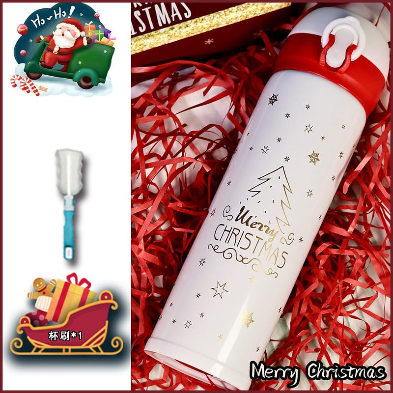 [White 350ml]Warm insulated cup for male and Christmas gift 1 each