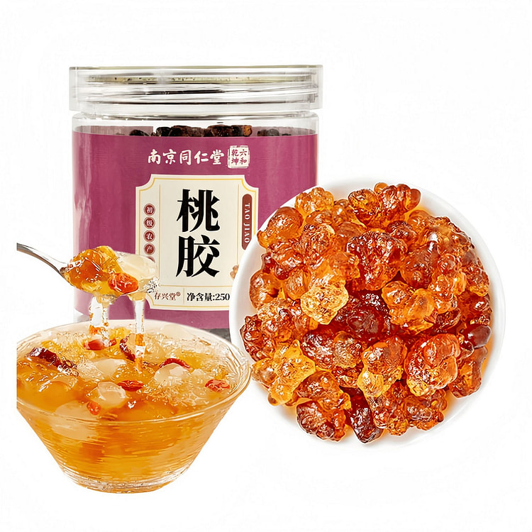 南京同仁堂桃胶250g雪燕组合银耳羹存兴堂干货 250 克