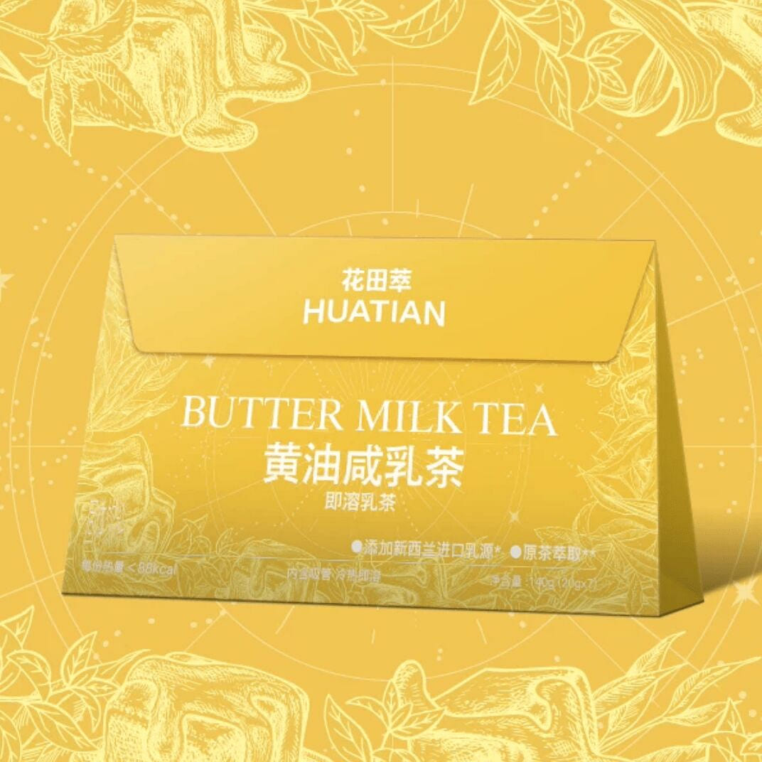 Huatiancui butter salty instant milk tea 140g 140 g