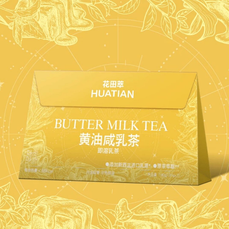 花田萃即溶黄油咸乳茶奶茶140g 140 克