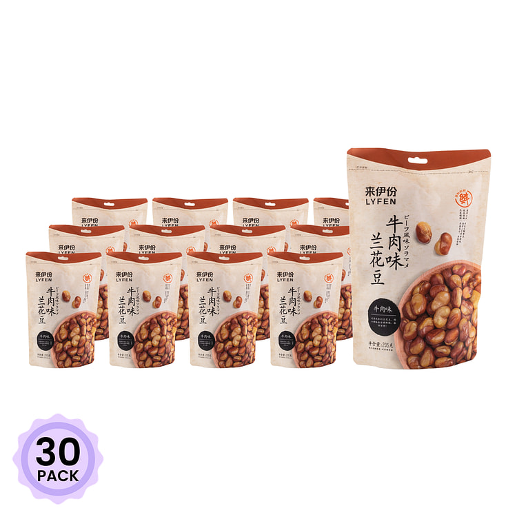 来伊份 牛肉味兰花豆 205 克*30 包