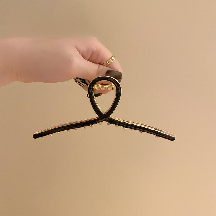 金属抓夹13厘米鲨鱼夹黑色*1 100 克