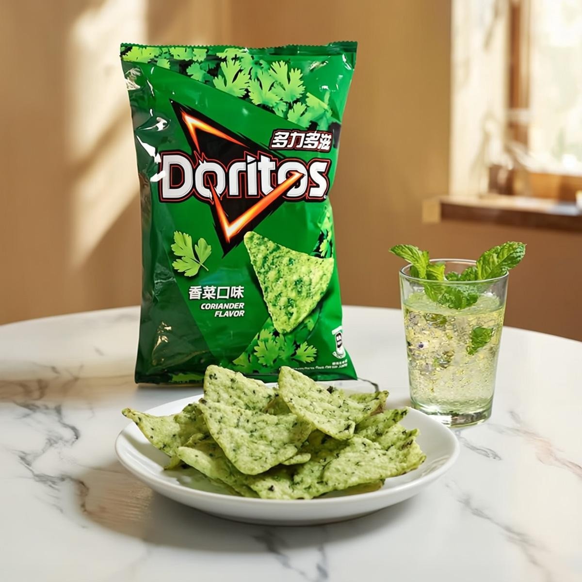 Dorites Corn Chips (Coriander Flavor) 102 g - Weee!