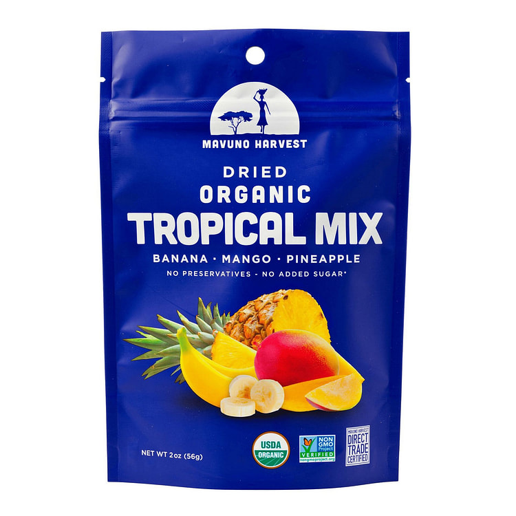 Organic Dried Tropical Mix | 2 oz (6 bags)