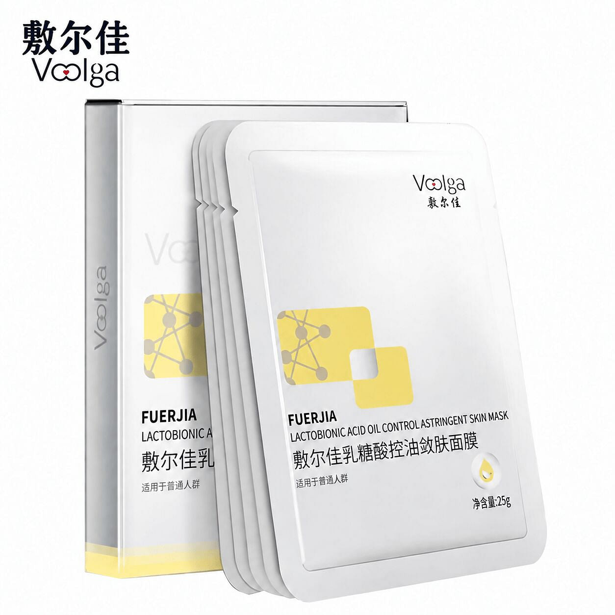 Forcal Lactobionic Acid Mask 5Pcs Oil Control Pore 1 box