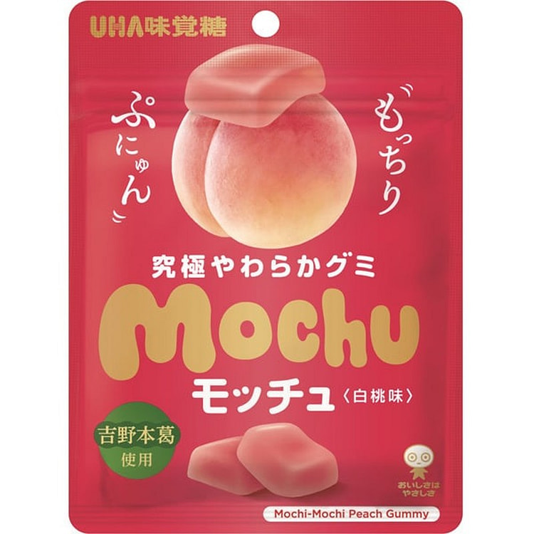UHA Mikakuto Mochu White Peach Flavor 45g