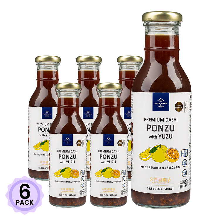 Kuze Fuku & Sons Premium Dashi Ponzu with Yuzu 11.8 fl.oz*6 pack