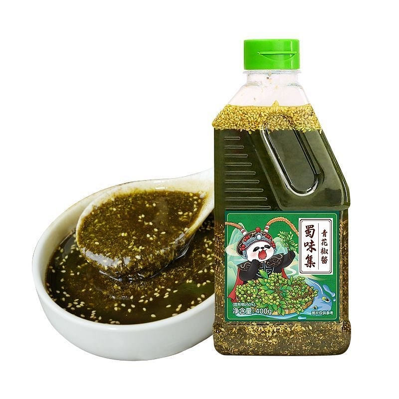Green Sichuan pepper sauce 400g/bottle ,1 bottle 400 g