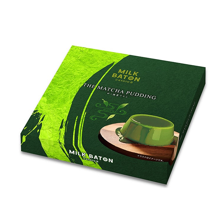 MILK BATON Matcha Pudding 4pcs 1 each