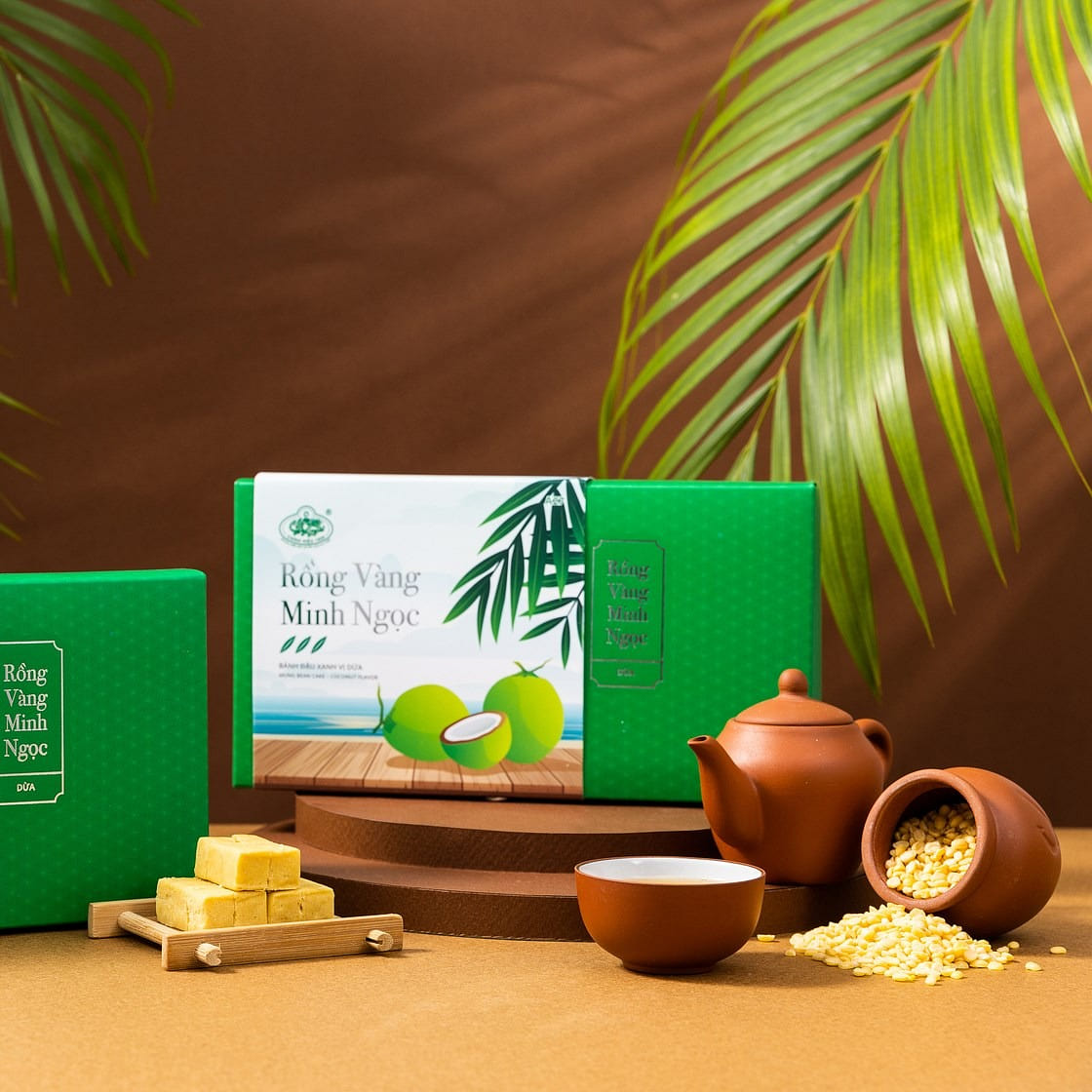 Minh Ngoc Mung Bean Coconut Cake 300g 300 g