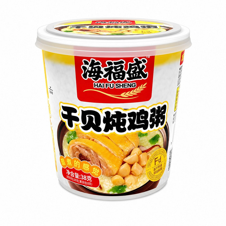 Haifusheng Dried Scallop & Chicken Congee 3 8g 1 each