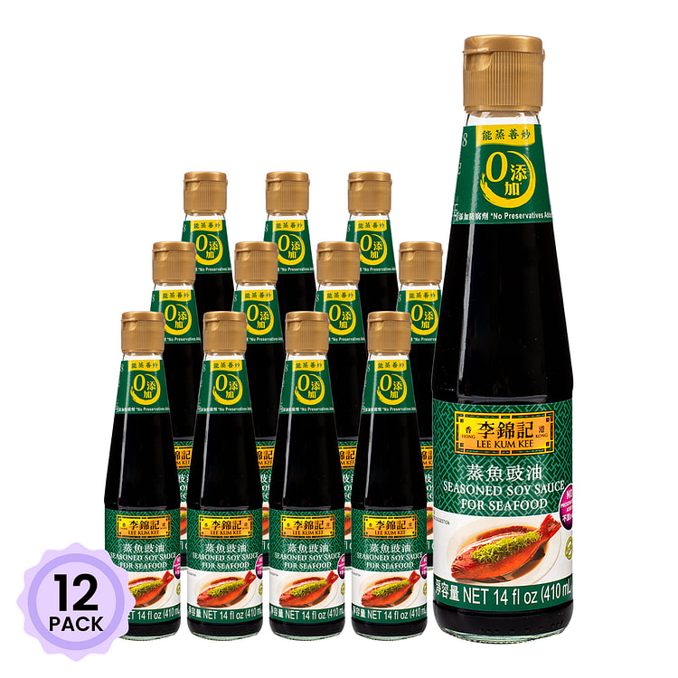 李锦记 蒸鱼豉油 14 盎司*12 包