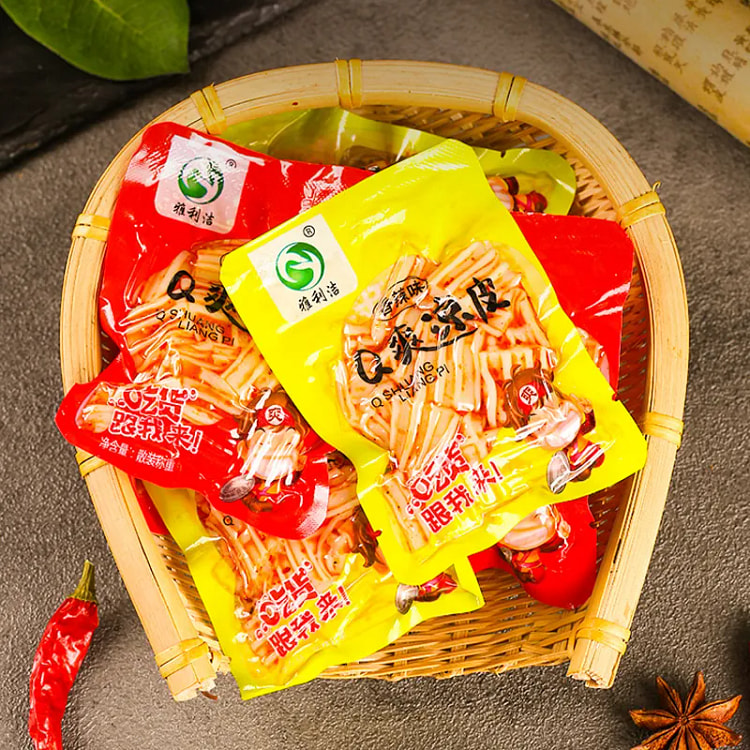 Q爽凉皮脆爽香辣辣条零食1袋*250g