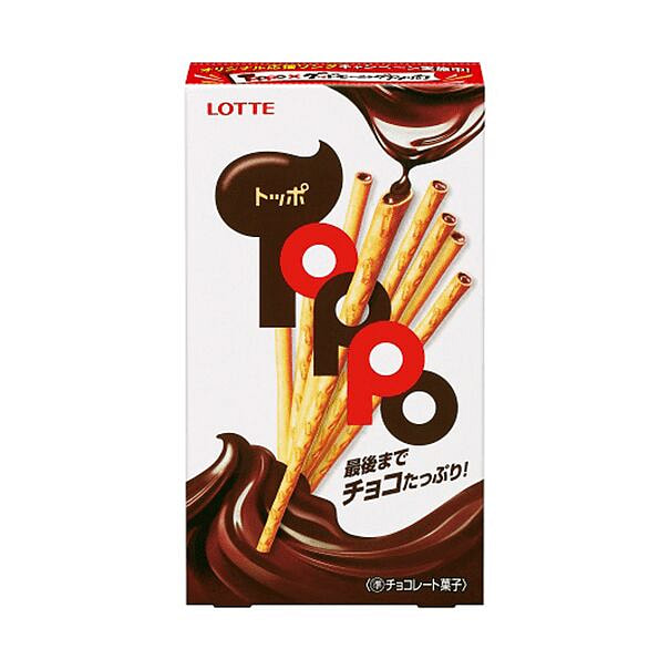 Lotte Toppo Sticks: Chocolate (10 pieces)