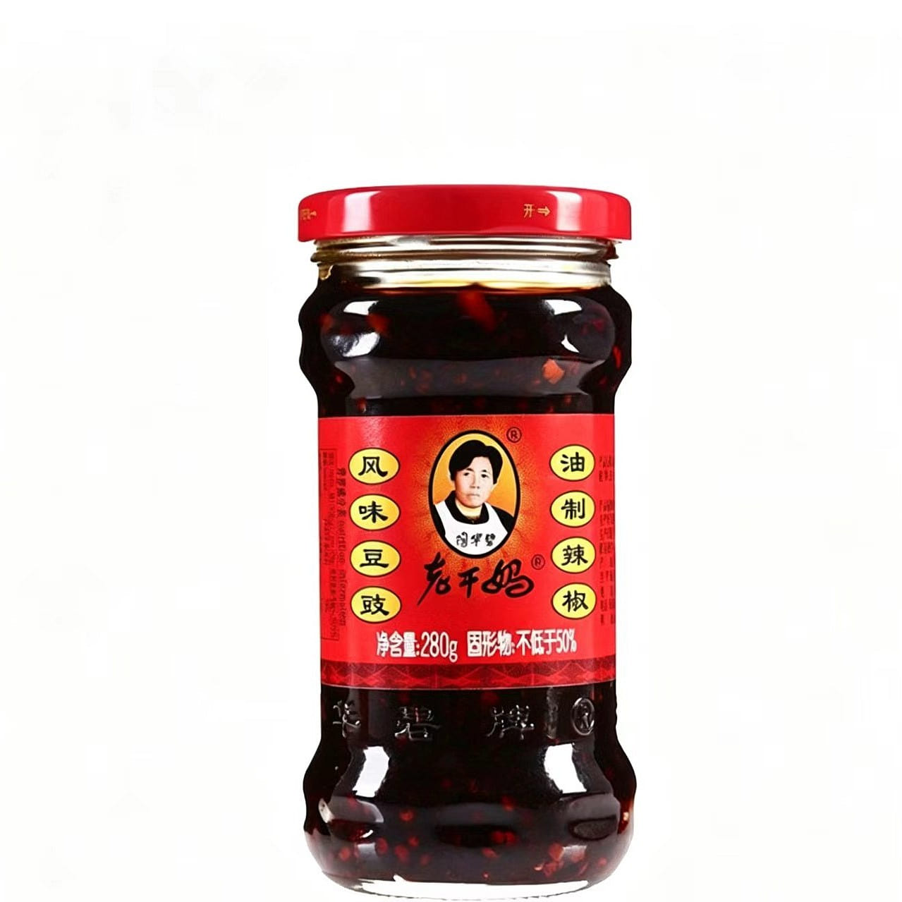 Lao Gan Ma Fermented Soybeans in Chilli Oil (280g) 1 bottle