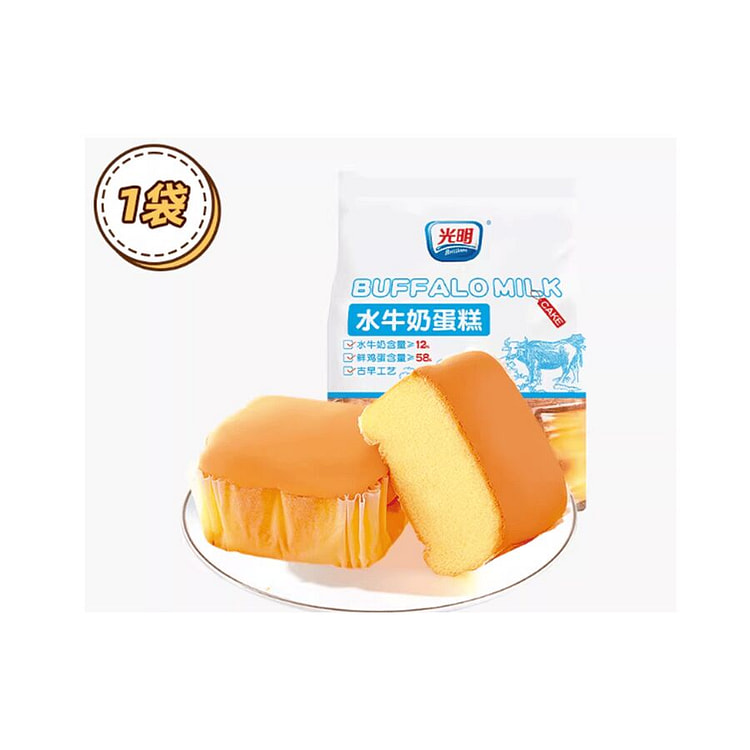 光明  水牛奶蒸蛋糕点   410g*1袋