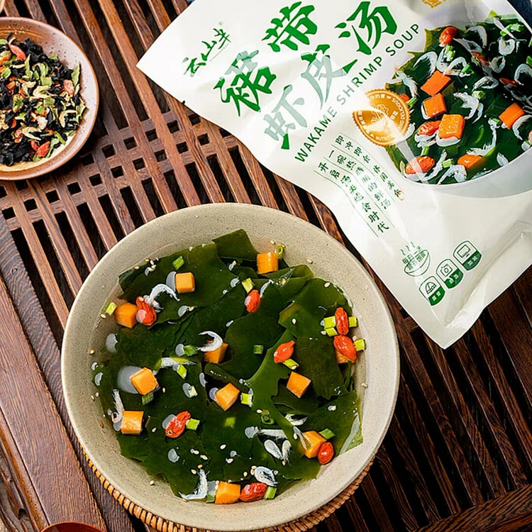 云山半裙带菜虾皮汤 开水冲泡即可 懒人必备健康速食
