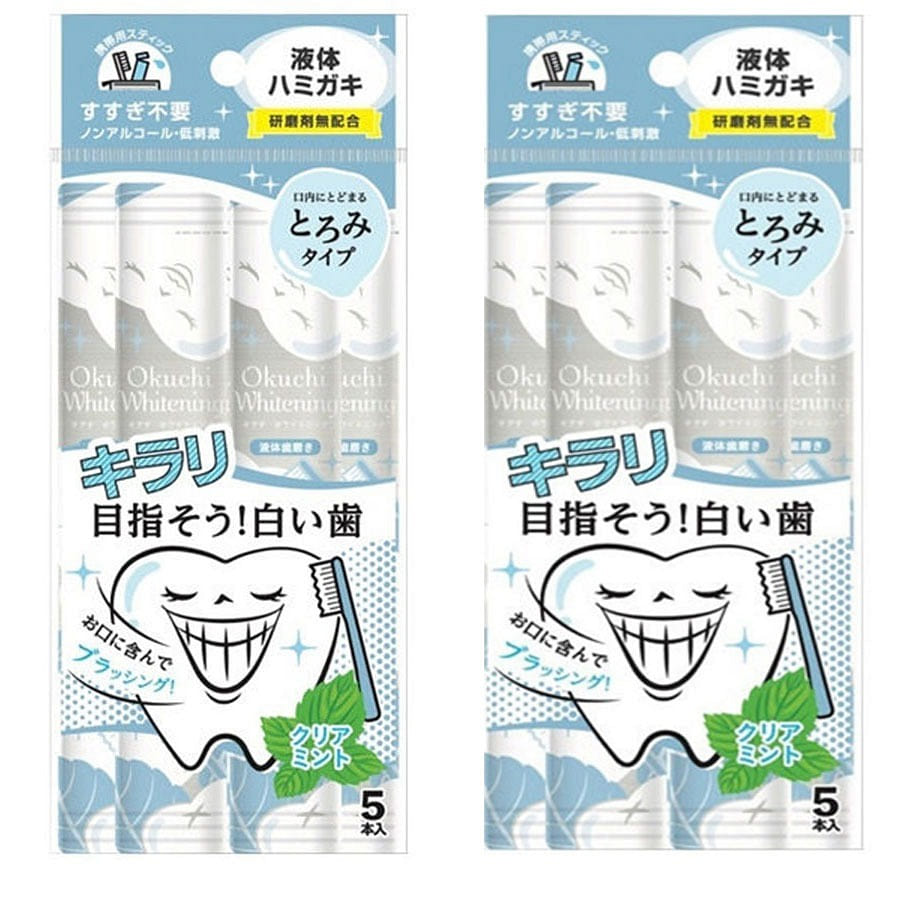 Okuchi Whitening Clear Mint Flavor 5 pcs * 2 each