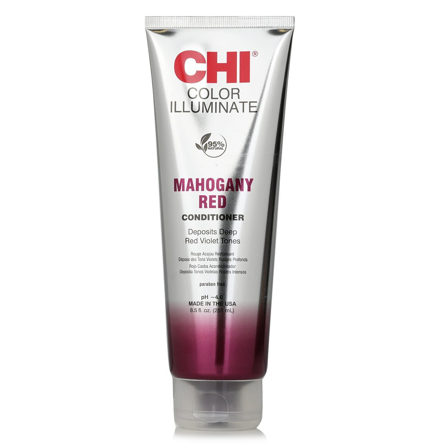CHI Perm, Dye, Bleacher and Bright Color Fixing Conditioner – #Mahogany Red 251ml/8.5oz 251 ml