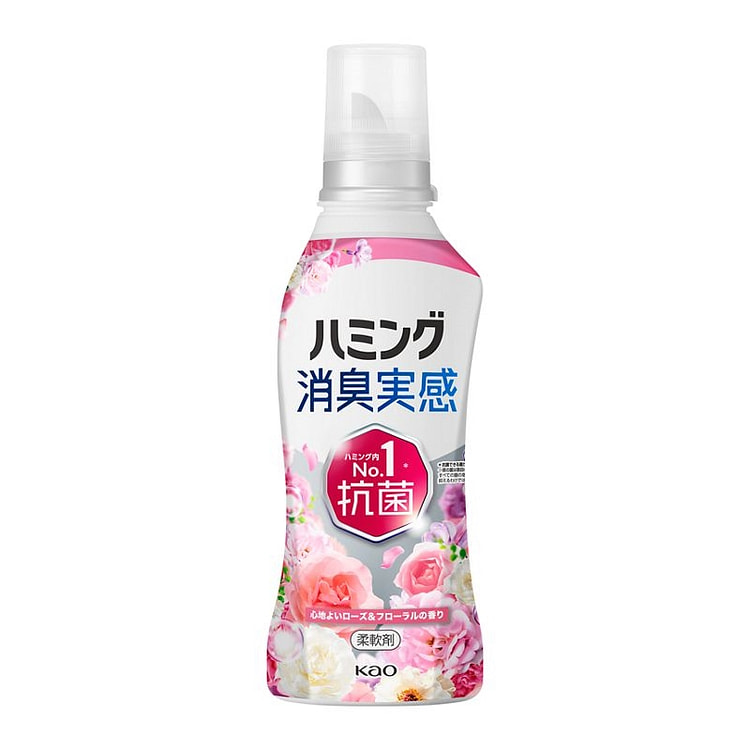 花王 衣物柔软剂 消臭除菌除味 510g 玫瑰花园 1 瓶