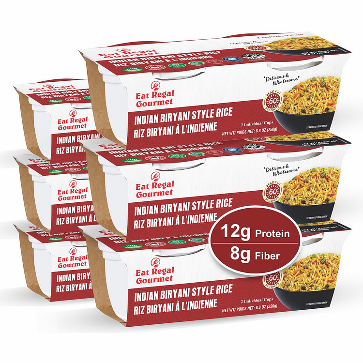 Eat Regal Indian Biryani Rice Cups, 8.8 oz