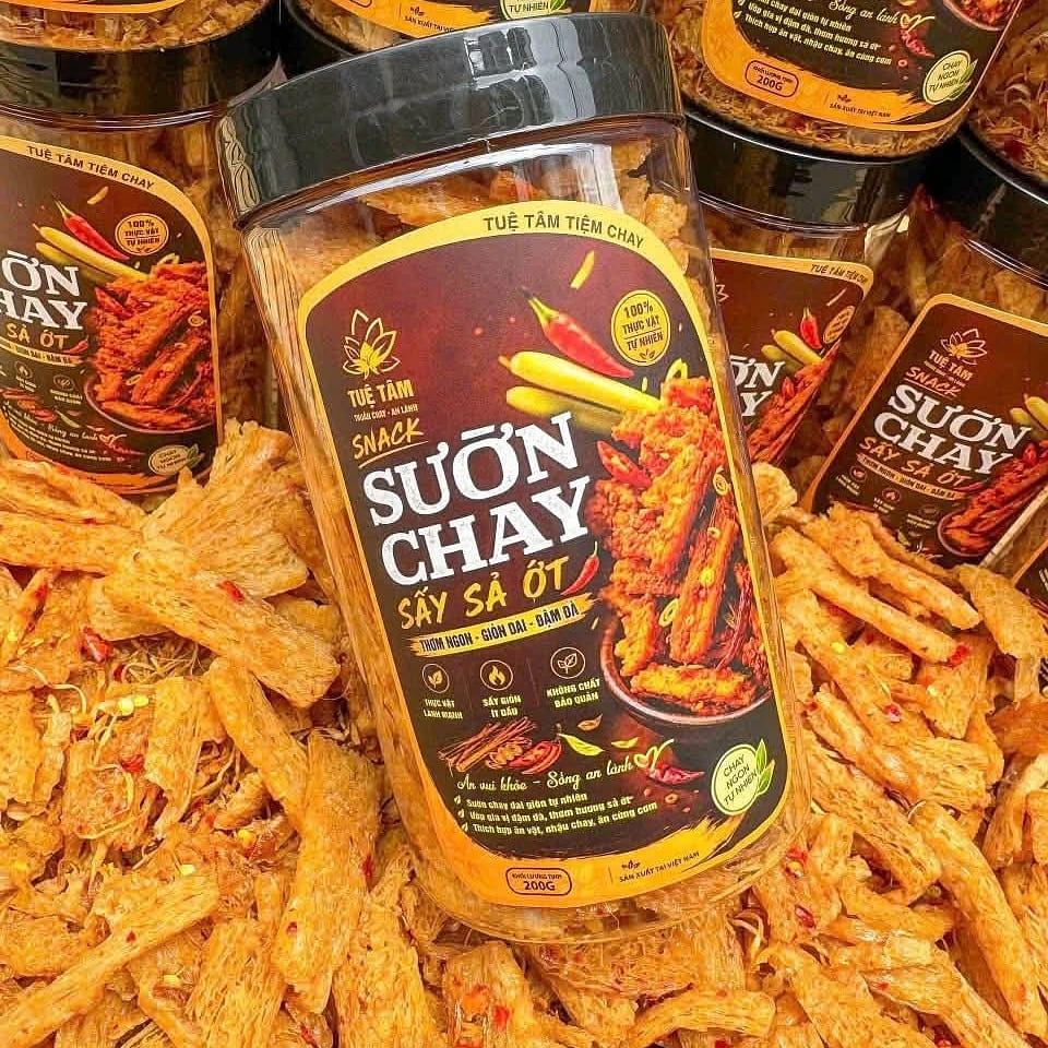 Sườn Chay Sấy Sả Ớt 200g 1 gói