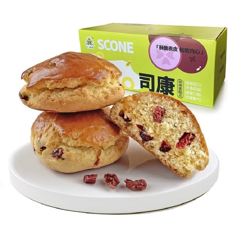 Nanjing Red Forest English Scone biscuit muffins Cranberry flavor Western pastry 240 g