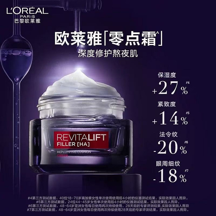 欧莱雅 零点霜 面霜 熬夜党必备