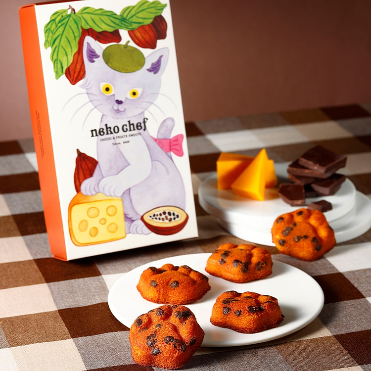 Neko Chef Financier Cheese&Chocolate 5 pcs 1 box