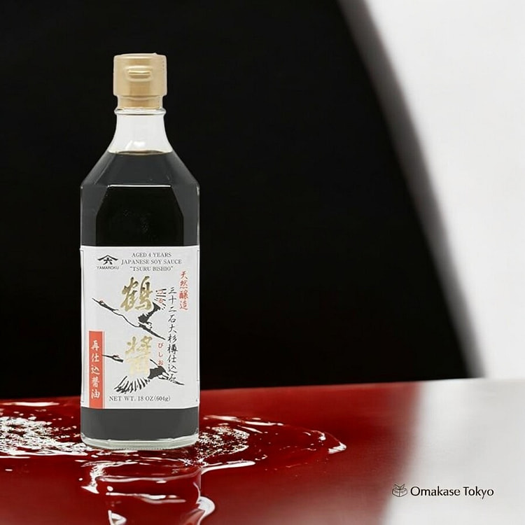 山六 鹤尾桶装熟成酱油 500ml