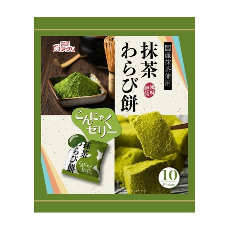 Matcha Warabi Mochi Konnyaku Jelly