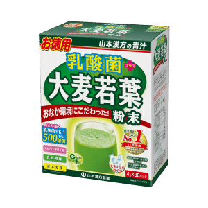 山本漢方製薬 乳酸菌 大麦若葉 スティックタイプ 4g×30包 1 個