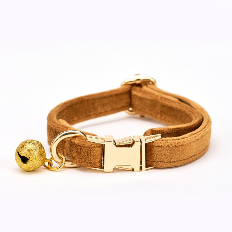 Plush cat bell collar 1 each