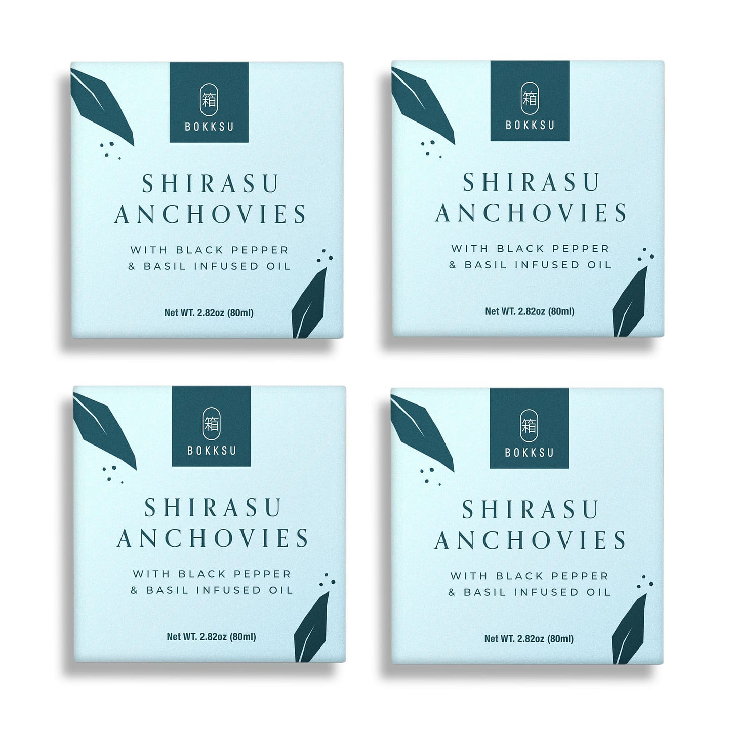 Tinned Shirasu Anchovies with Black Pepper(4-Pack) 1 each