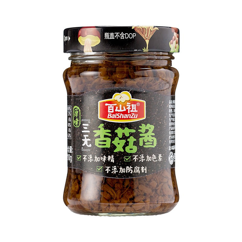Baishanzu three-noes Mushroom Sauce 210g no spicy 210 g
