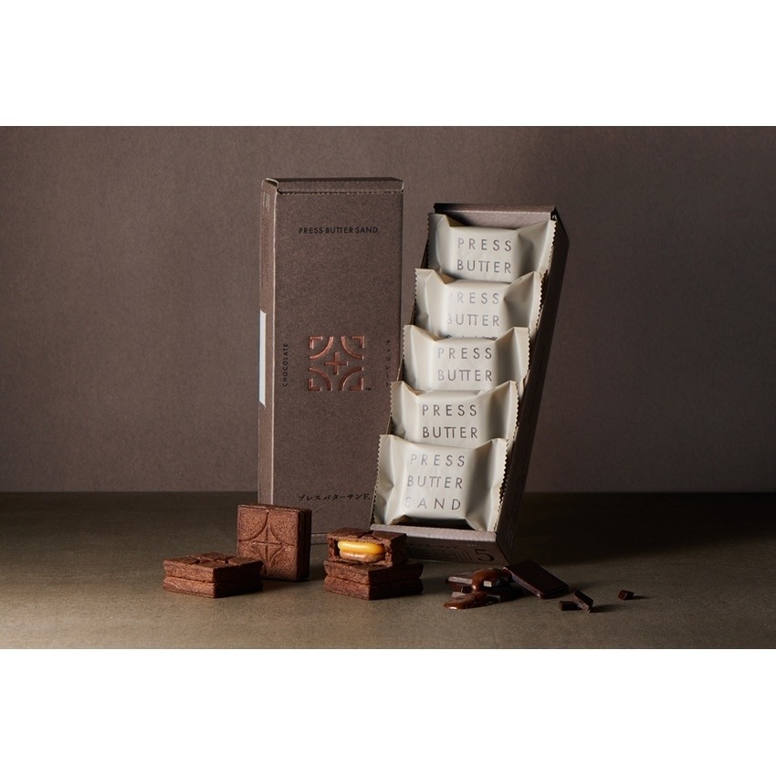 PRESS BUTTER SAND Chocolate Cookies 1 box