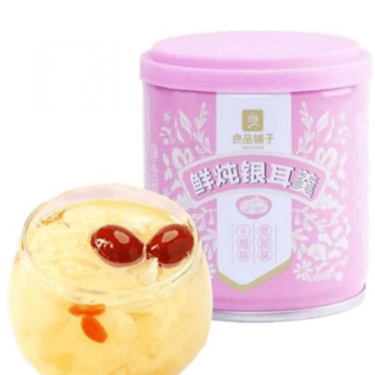 良品铺子鲜炖银耳羹红枣枸杞桃胶银耳汤罐装