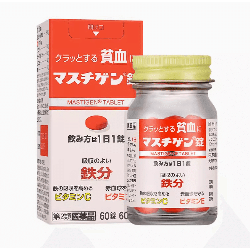 Japanese Organ Pharmaceutical Iron and blood supplement tablets 60 1 each